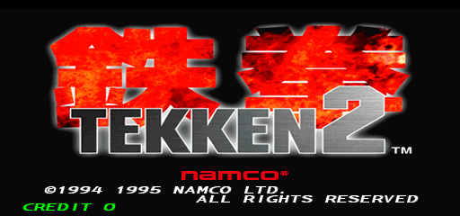 Tekken 2 (Asia, TES2+VER.A) Title Screen